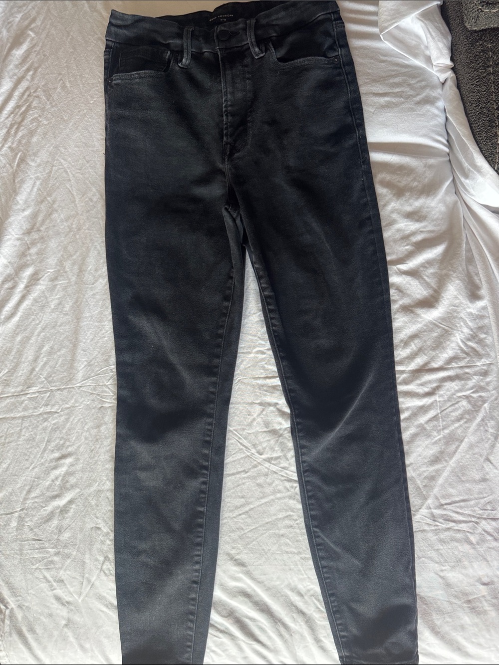 Good American Black High-Rise Skinny Jeans Always Fit